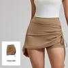 Damen High-Waist Sportrock mit Rüschen und Anti-Exposure Yoga-Shorts - Dehnbar, Atmungsaktiv, Neue Sommerkollektion