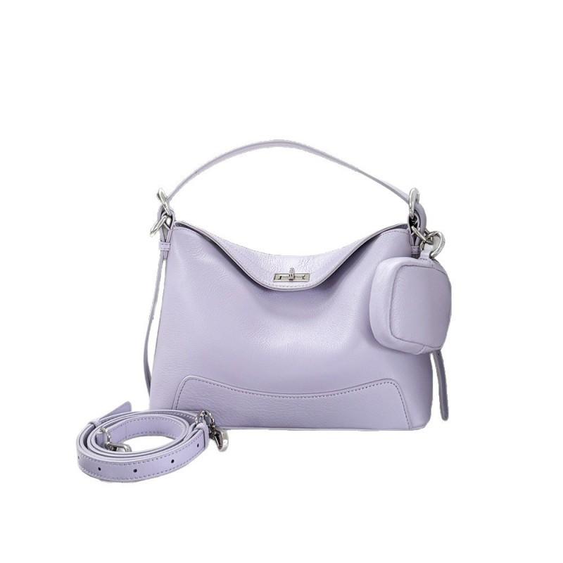 Hot Natural Drop Top Layer Cowhide Armpit Bag With A High-end Feel Hundred Clutch Handbag Trendy Leather Women's Small