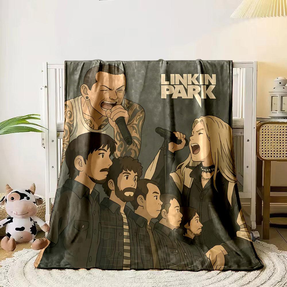 

Певцы выступают с микрофонами, аккомпанируемые группой «Linkin Park». одеяло на все сезоны обеденный перерыв плед подарок 80cm x 120cm