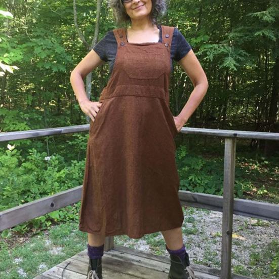 

Летнее повседневное женское платье с карманом, однотонное платье без рукавов, длина до икры, винтажное хлопковое льняное платье для улицы, отдыха, вечеринки, офиса L коричневый