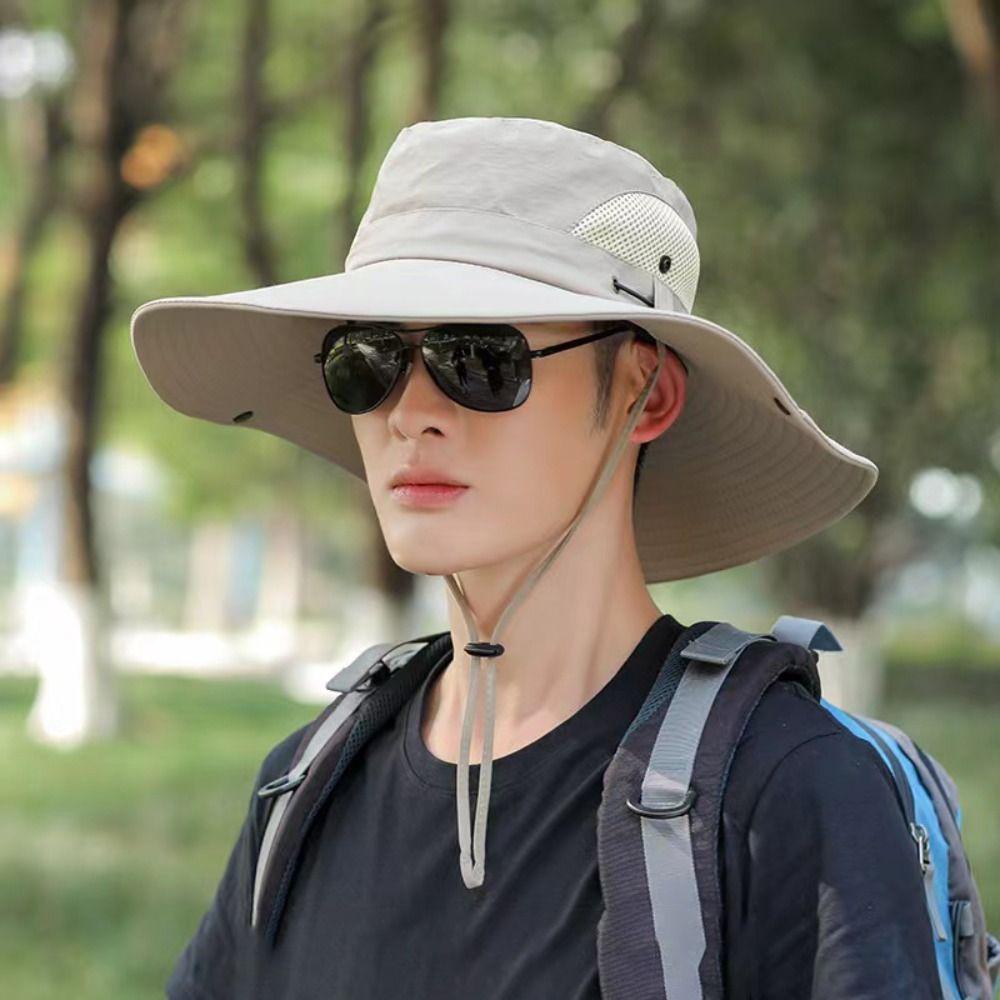 Quick Dryng Fisherman Cap UV Protection Bucket Hat Summer Sun Hat Outdoor