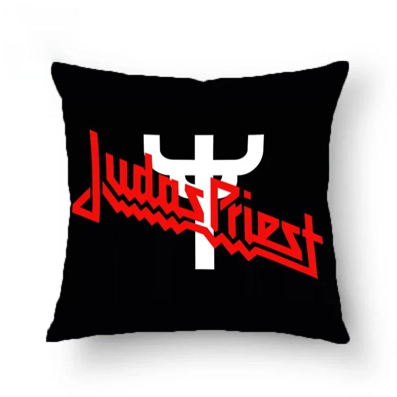 Judas-Priest Kissenbezüge Dekorative Sofakissen Beidseitig bedruckter Kissenbezug 45*45 Kissenbezug Kissenhüllen Zuhause