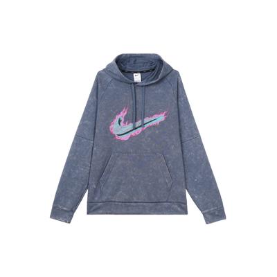 Nike Dri-Fit Shattered Logo Print Langarm-Hoodie Herren Tops Phantomblau DX1556-491