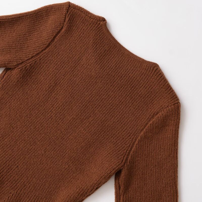 Kaslead New Women clothes Western Style Fashion Skirt Decoration Thread Knitted Top