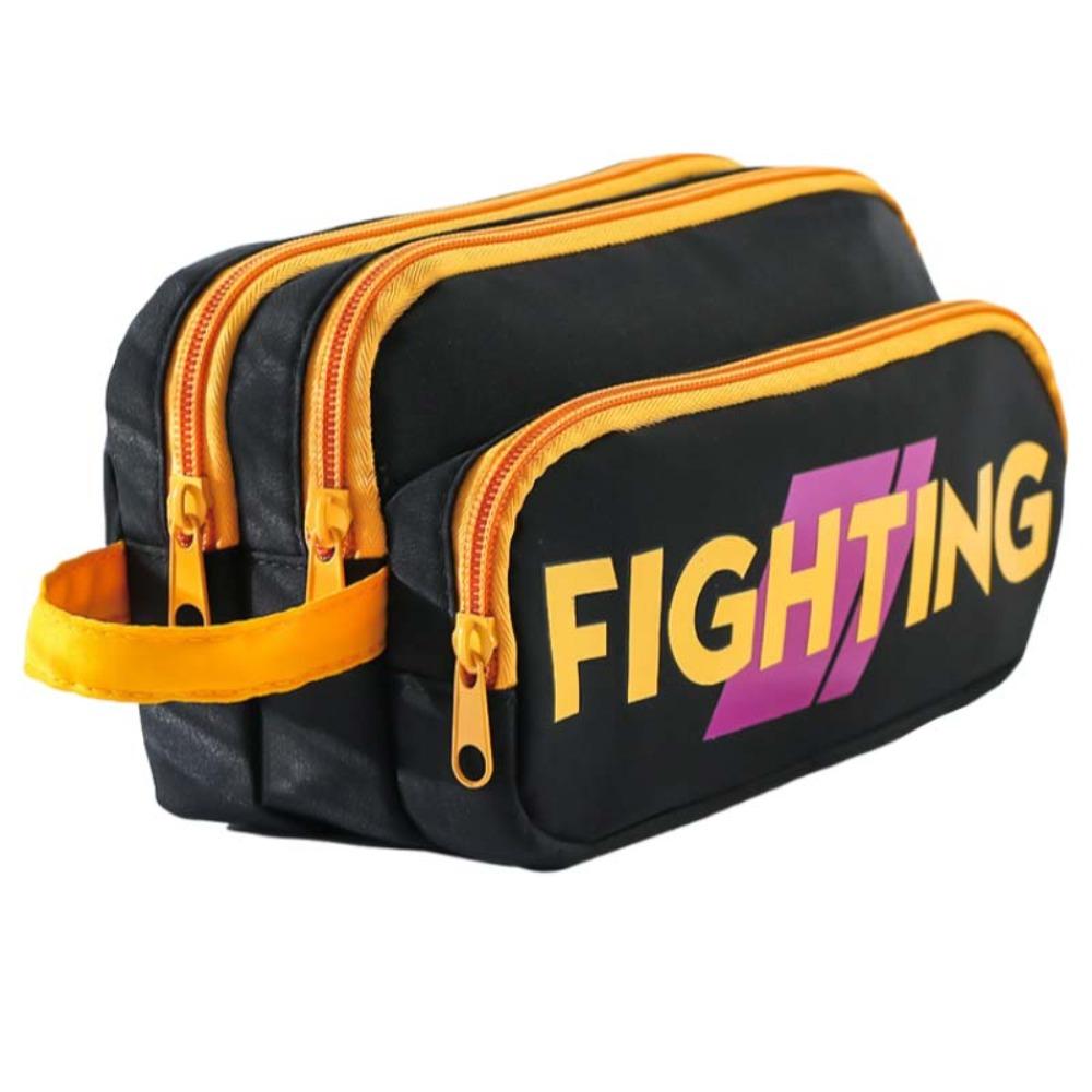 Zipper English Letter Pencil Bag Multi-layered Pen Pencil Case Stationery Storage Bag  Student