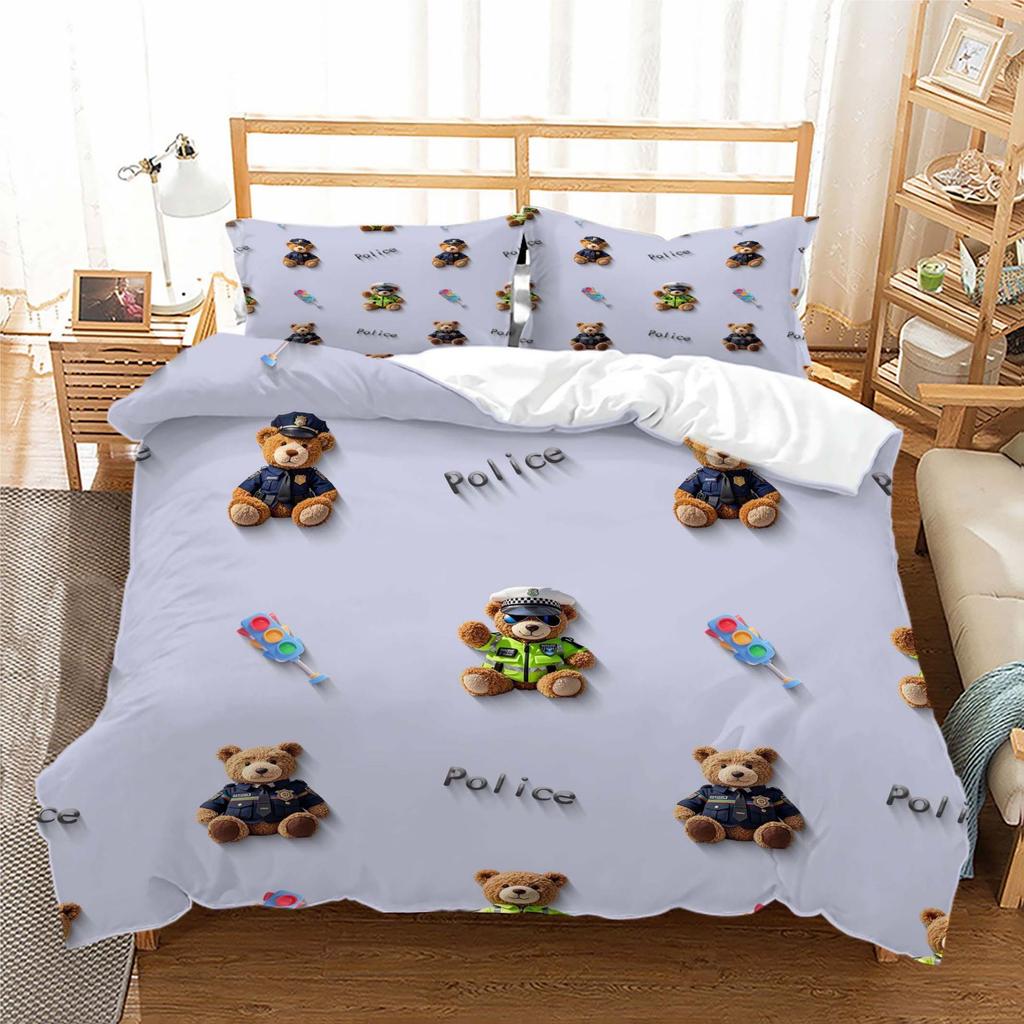 Cartoon Three-Dimensional Series Digital Printing Three-Piece Bedding Kit Bedding Kit