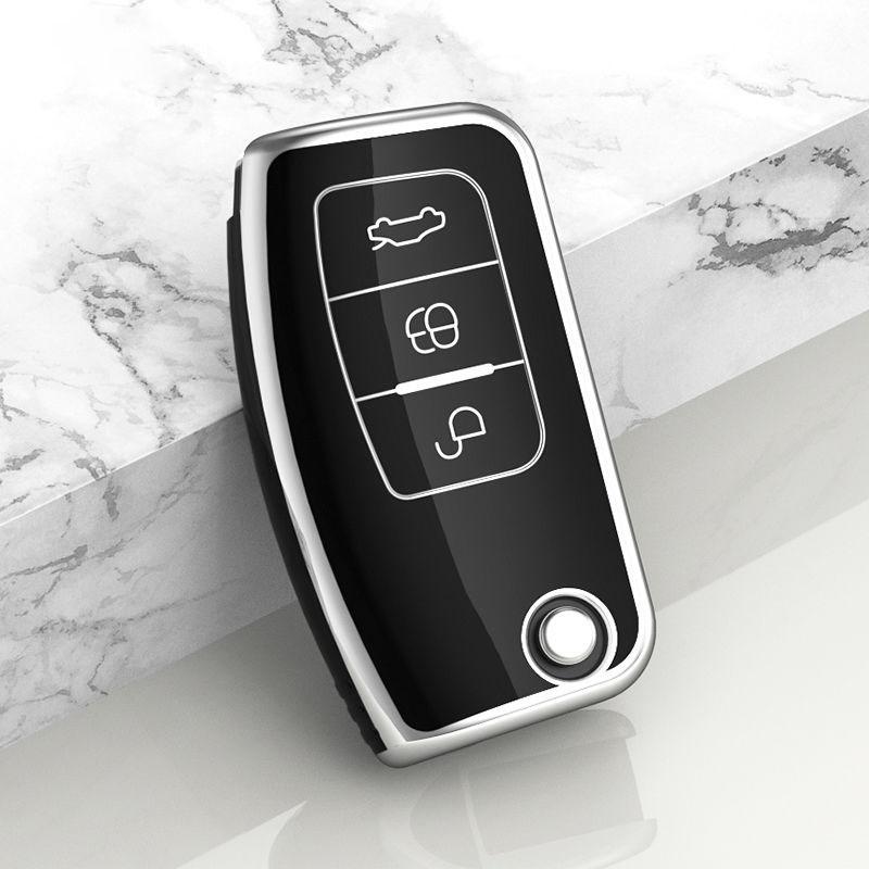 

Tpu Car Key Case For Ford Fiesta Focus Mondeo Falcon B-Max C-Max S-Max Eco Sport Galaxy Territory Keyless Car Protective Case