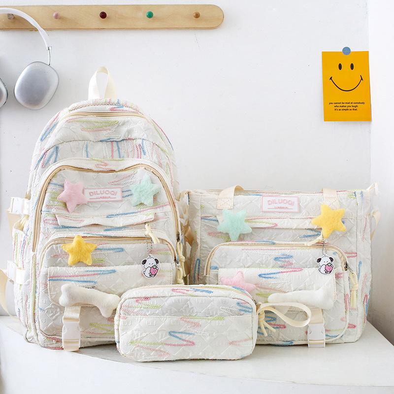 Tornister dziecięcy, uczniowie szkoły podstawowej, dziewczynki, plecak trzyczęściowy o wysokiej wartości dla gimnazjum,