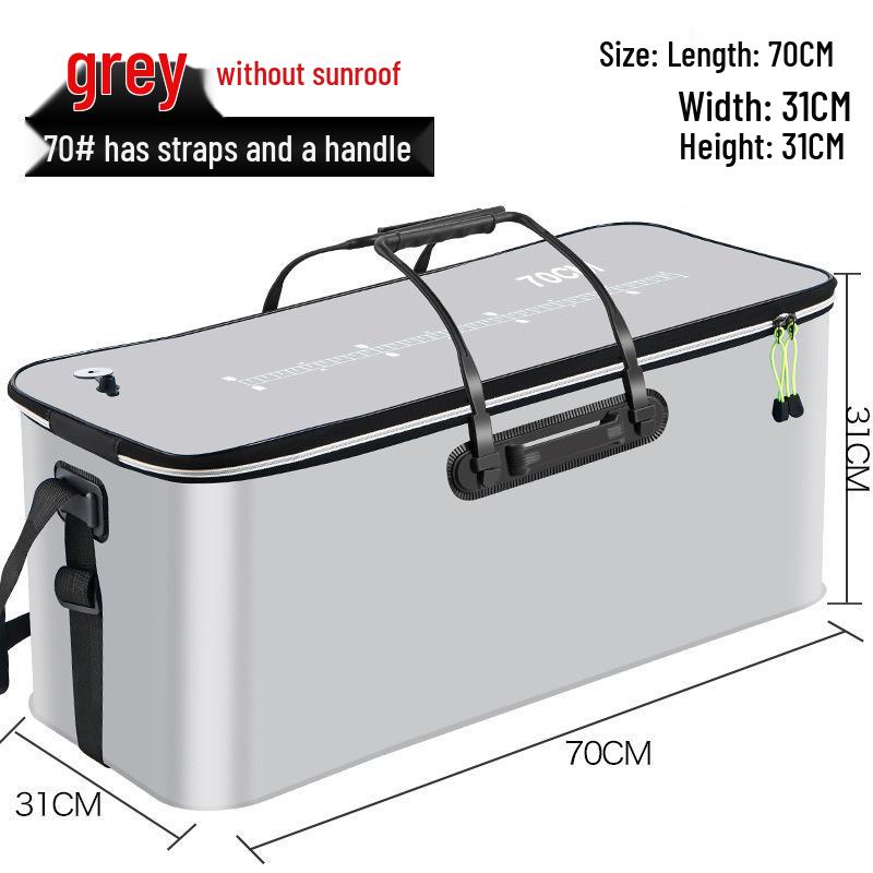 Foldable EVA Fishing Bucket with Fish Protection and Multi-Purpose Design