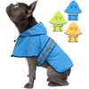 Reflective Strip Dog Rain Cloak High Visibility Pet Fluorescent Clothes Pet Rain Jacket  Bulldog