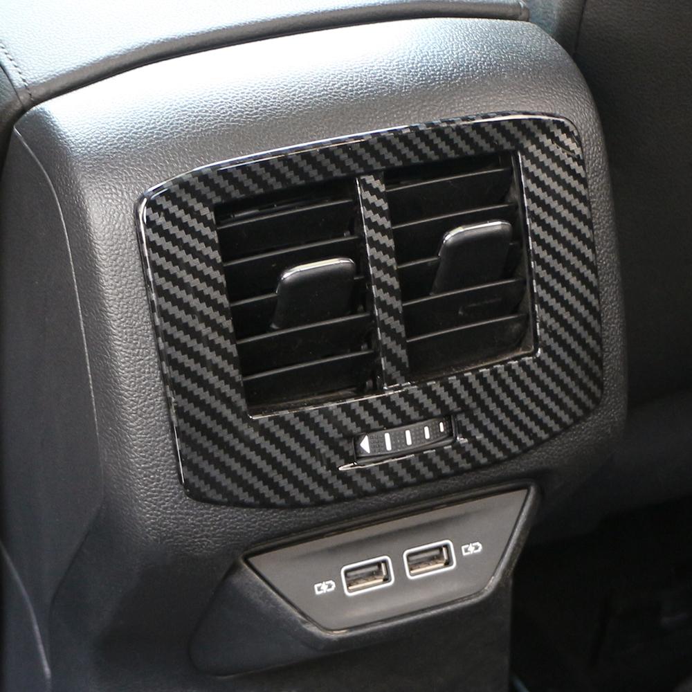 For Volkswagen VW T-roc Troc 2018-2025 Rear AC Vent Outlet Frame Air Conditioning Panel Sticker Cover Trim Interior Accessories