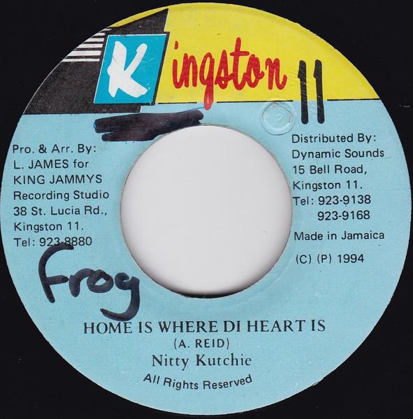 

7inch Record NITTY KUTCHIE - Home Is Where Di Heart Is NONE Kingston 11 1994 Jamaica Reggae, Ska & Dub Used