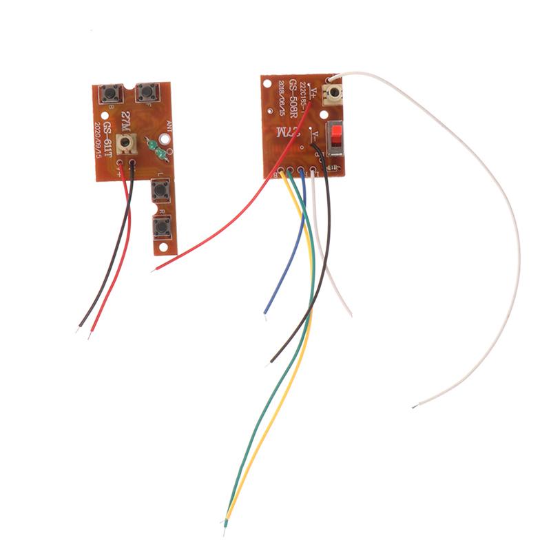 4Ch Rc Remote Control 27Mhz Circuit Pcb Transmitter And Receiver Board With Antenna Radio System For Car Truck Toy
