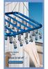 Aluminum Alloy Multi-Clip Clothes Rack for Drying Socks, Underwear, and Panties