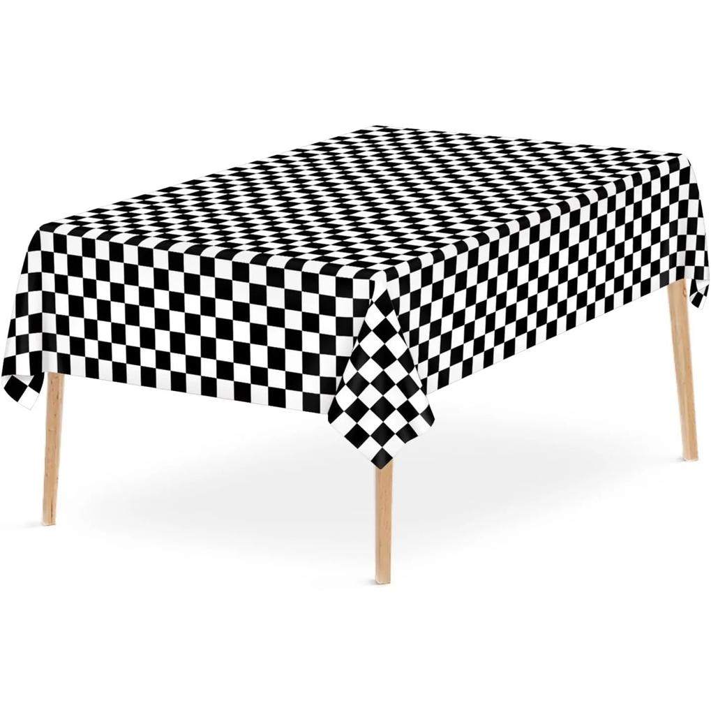 1Pcs Waterproof Oilproof Disposable Plastic Tablecloth 137x274cm PEVA Table Cover for Party Wedding Restaurant Dining Decoration