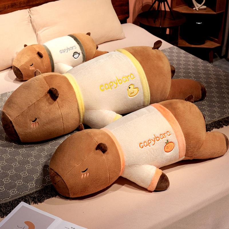 Kawaii Kapibala Plush Toy Capybara Animal Soft Stuffed Toy Capibala Cute Doll Pillow Gift Decoration