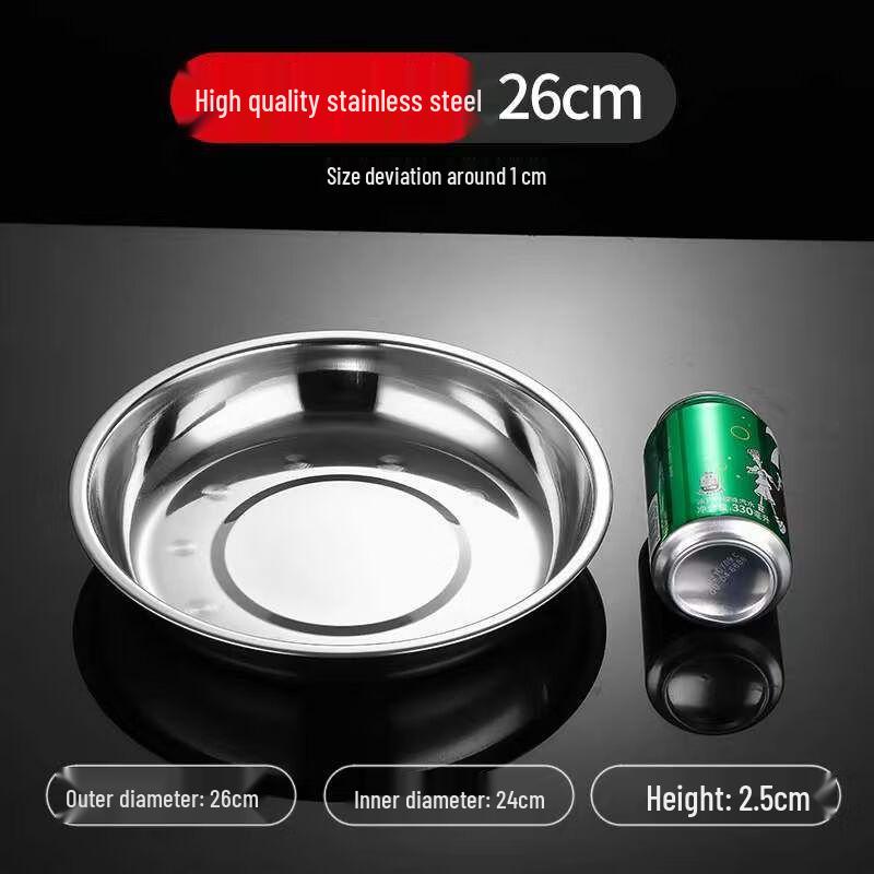 Qianxing Stainless Steel Round Dinner Plates