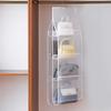 Storage Bags for Closet Organizer Clothing Hanging Type Eco-Friendly Dust-proof Three-dimensional Transparent 6/8 Grids