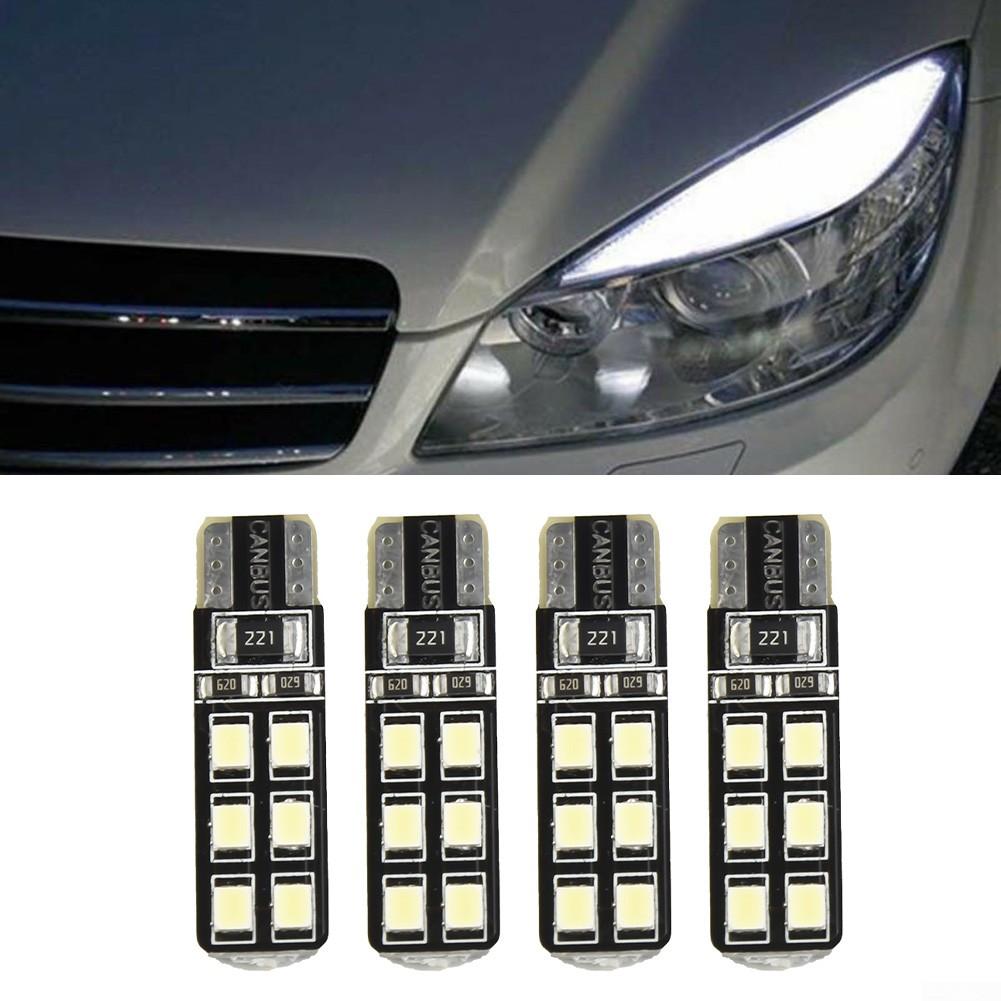 Car LED Lights 6000K White Eyebrow DC12V T10-12SMD-2835 Bulbs Portable