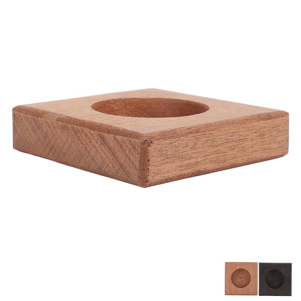 Wood Candle Holder Vintage Handmade Handheld Wooden Candlestick for Home Wedding Holiday Table Decor