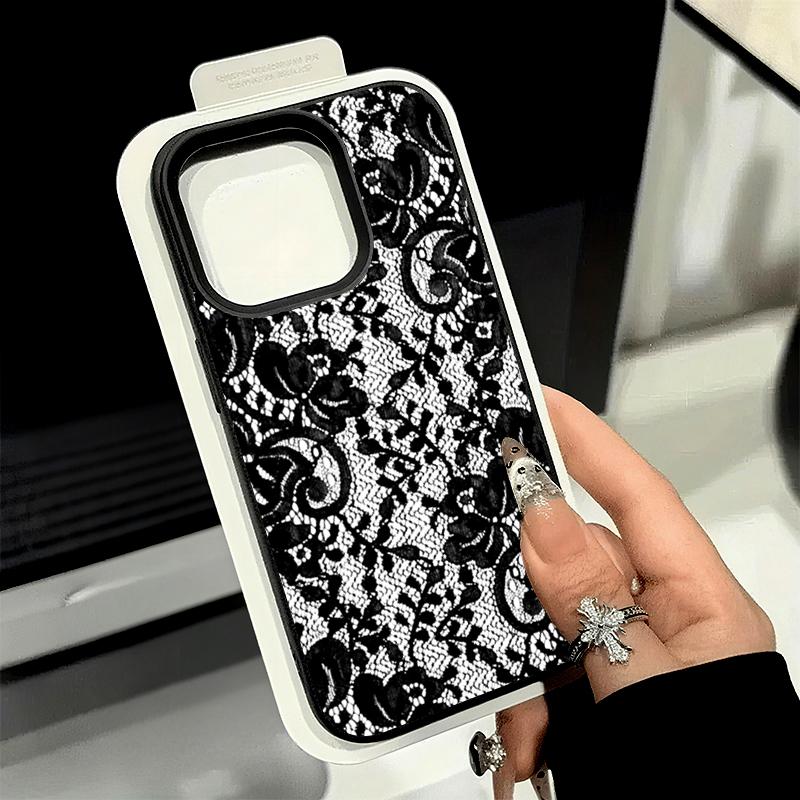 

Чехол для телефона нового стиля с кружевным узором и текстурой личи для iPhone 17 17Air 16 15 14 Plus Чехол для iPhone 13 12 11 Pro Max iphone 14 Pro