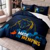 Memphis Grizzlies 3Pcs Bedding Set Duvet Cover With Two Pillowcases For Bedroom Home Decoration