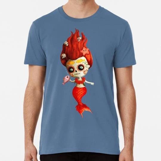 The Day Of Dead Mermaid Size S to 5XL Made in the USA T shirt S