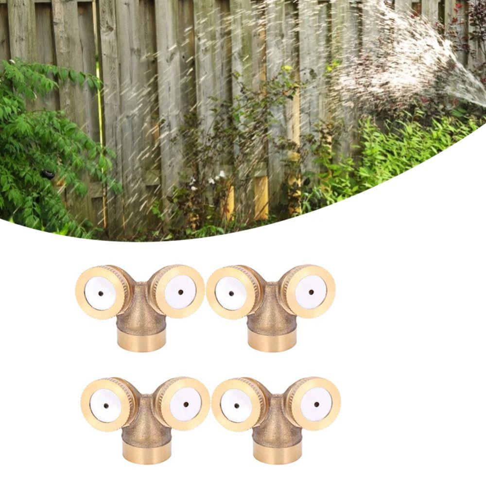 4PCS Copper Irrigation Sprinkler Gold Misting Nozzle Durable Irrigation Sprayer  Garden Irrigation