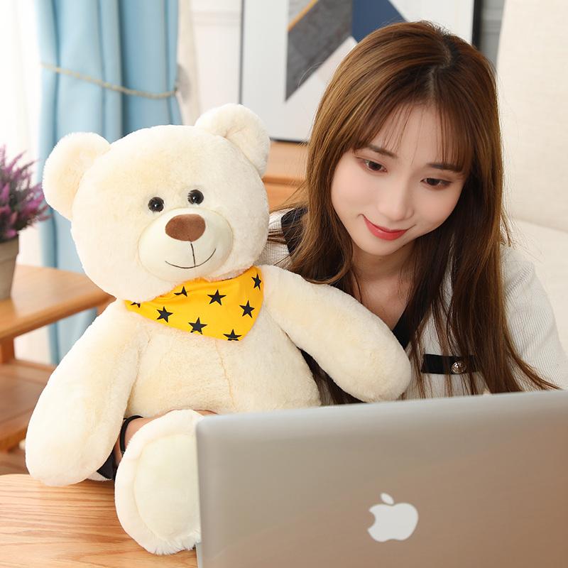 Custom Size Eco-Friendly PP Cotton Teddy Bear Plush Stuffed Animal Toy with Super Soft Plush for Adults-Stress Relief
