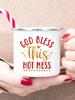 Christian Faith Enamel Coffee Tea Mugs Religious Quotes Trendy Christian Gift for Believer Camping Mug Religious Faith Gifts