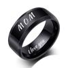 Gioielli di Moda Anello Incidi Nome Data Logo Altamente Lucidato All'Ingrosso Acciaio Inossidabile Matrimonio Fidanzamento Anelli di Marca Per Uomo Donna