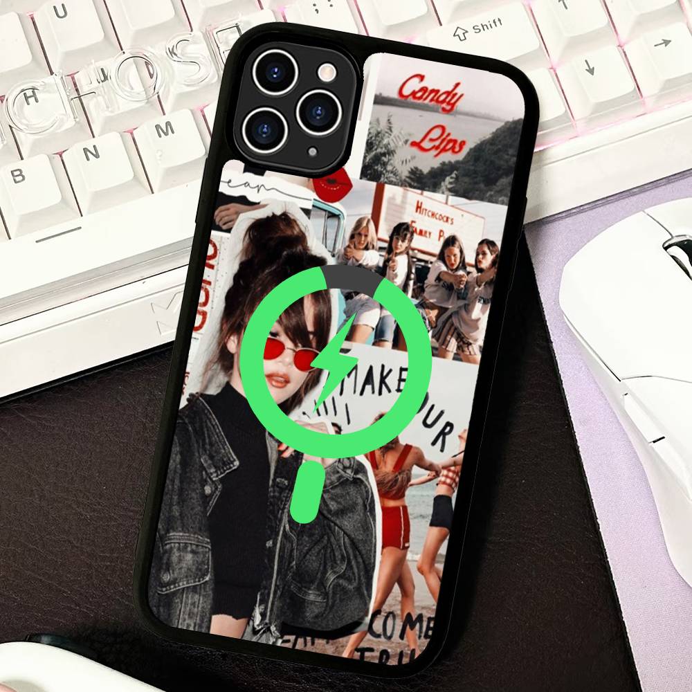 

Singer Selena Gomez Magnetic Phone Case For IPhone 16 15 14 13 12 11 17 Pro Max Plus Wireless Charge Cover iPhone 15
