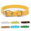 Dog Faux Leather Collar Puppy Leash Neck Strap Walking Traction Pet Supplies