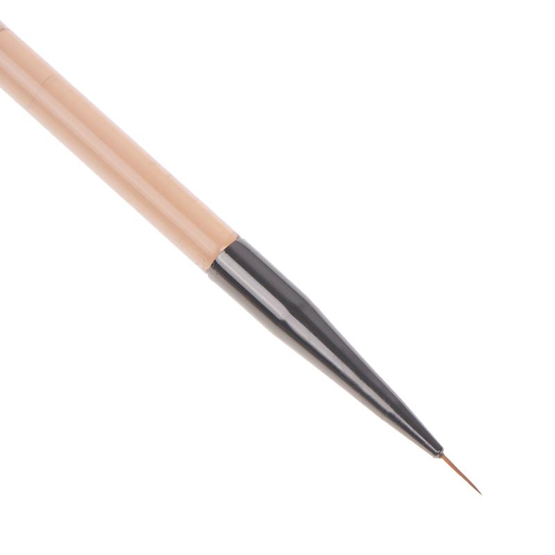 3Pcs Double Ended 7/9/11Mm Liner Painting Brush Nail Art Flat Round Drawing Flowers Diy Petal Pen Tools