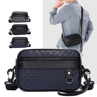 Sac à Bandoulière Homme Affaires Trajet Léger Rangement Multi-Couches Imperméable Sac Bandoulière