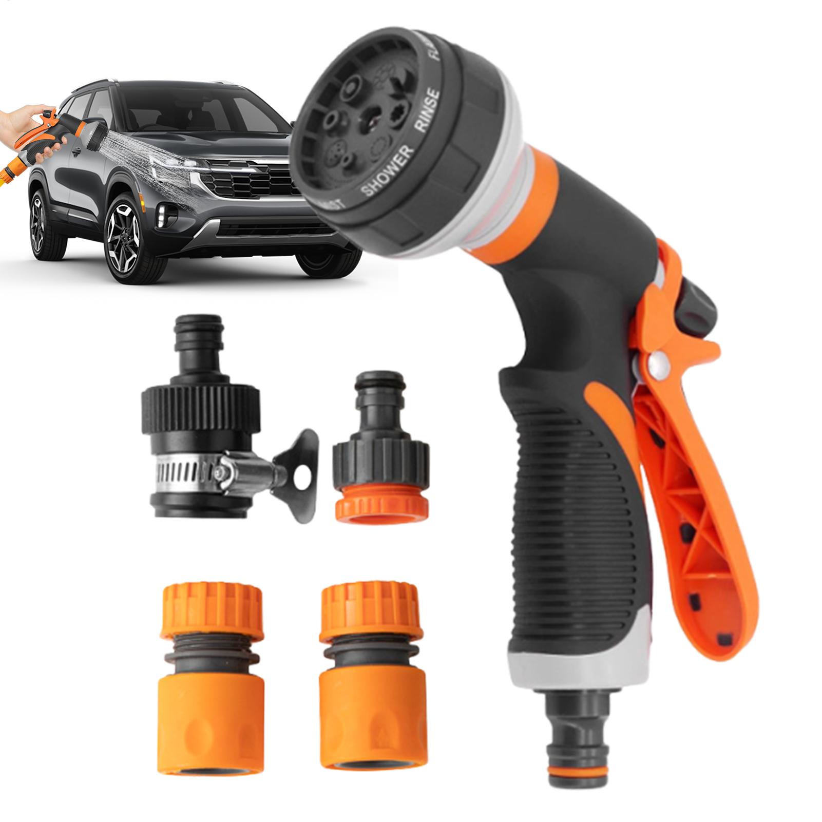 

Water Hose Sprayer High Pressure Watering Tool With 8 Adjustable Spray Patterns Car Wash Hose Attachment For Garden Lawn Yard China Mainland