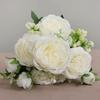 5 Heads Real Happy Flower Mini 7 Colors Natural Simulated Rose Photography Photo Gift Rose Flowers Decorative Home Decorative