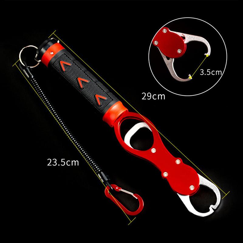 Anti-Rust Fishing Lip Gripper Clamp with Weight Scale Fish Grabber Tool for Beginner Enthusiasts