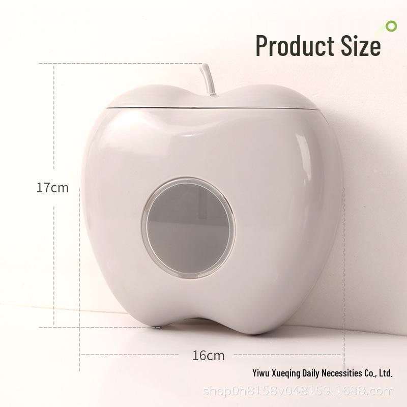 Wall-Mounted Punch-Free Storage Box for Kitchen Wraps & Garbage Bags