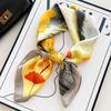 Light Green Elegant Lotus Hangzhou Silk Imitation Silk Small Square Scarf Women'S Scarf Shawl Mother Silk Scarf
