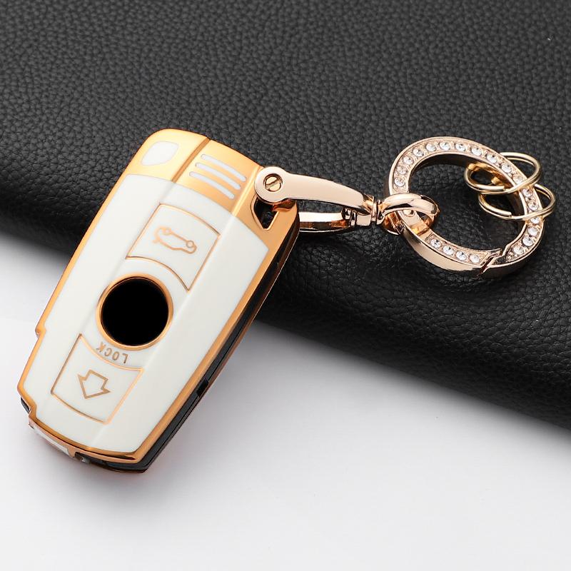 New Soft Tpu Car Key Case Cover Shell For Bmw E60 E61 E70 E81 E87 E90 E91 E92 X1 X5 X3 1 3 5 6 Series Z4 Keychain Accessories
