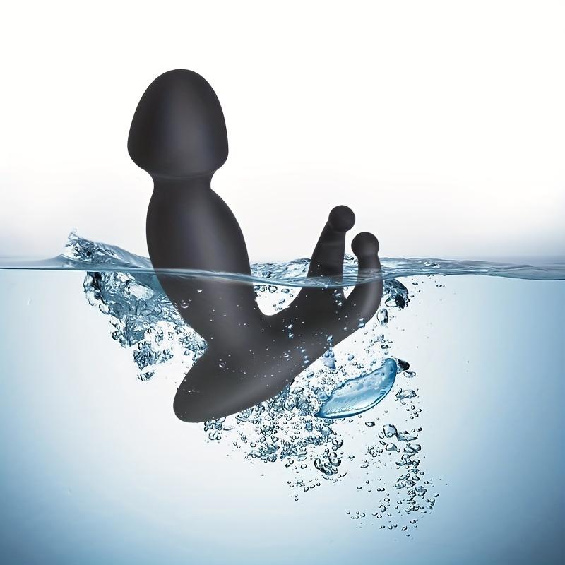 Adult Supplies Sex Toy Single Frequency Silicone Prostate Massage Anal Plug With Penis Rings Vibrator Sex Toys Men Sex Shop