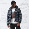Sprayground Zimní SG Žralok Velký Logo Nášivka Kamufláž Teplá Zipová Péřová Bunda Unisex Svrchní Oblečení Černá WD941318