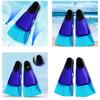 Silicone Swim Fins Adult Kids Snorkels Fins Travel Size Flippers Swim Training Fins