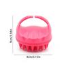 Portable Silicone Shampoo Brush Handheld Round Soft Scalp Massage Brush Bath Massage Brush Hair Shower Brush Comb Hair Care Gift