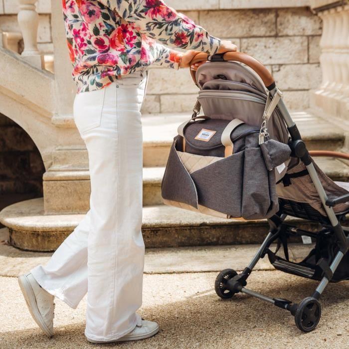 Sac À Langer - BEABA - SYDNEY - Gris Chiné Foncé