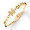 Bracelet Eco-friendly Steel Zircon Butterfly Titanium Steel Bracelet