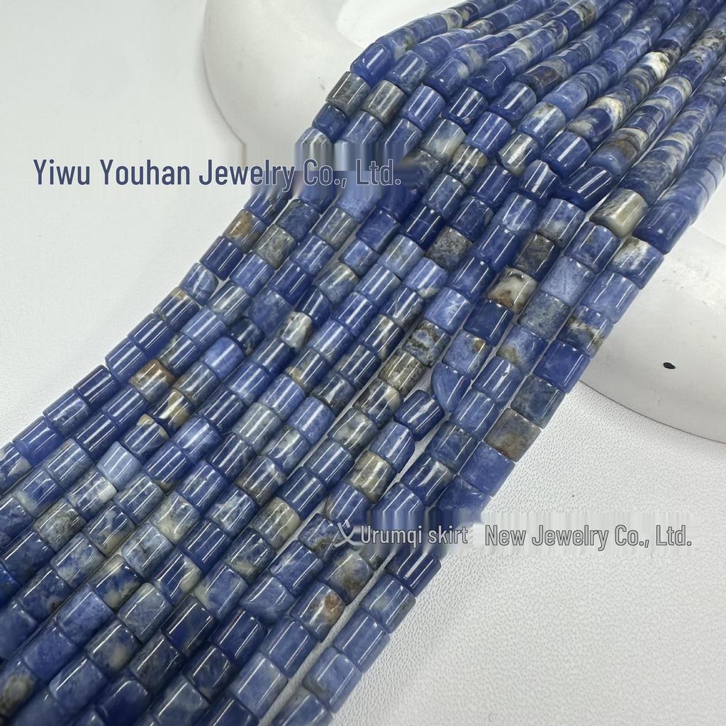 4x4mm Natural Stone Cylinder Beads for Handmade DIY Jewelry, Bracelets & Necklaces