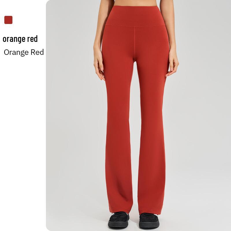 Women's High-Stretch, Bare-Feel Micro-Flare Yoga Pants - Skin-Friendly, No Lines, Good Drape, Casual Bell Bottoms