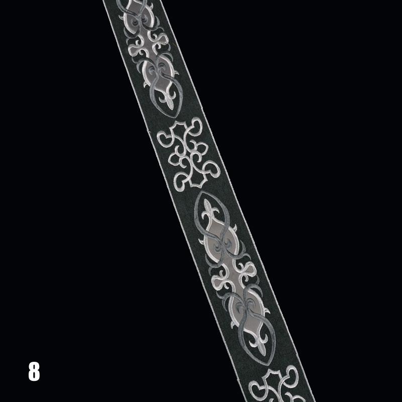 1Meter Vintage Totem Embroidered Jacquard Ribbon Braid Trim Woven Lace Fabric Diy Cushion Curtain Garment Hanfu Belt Accessory